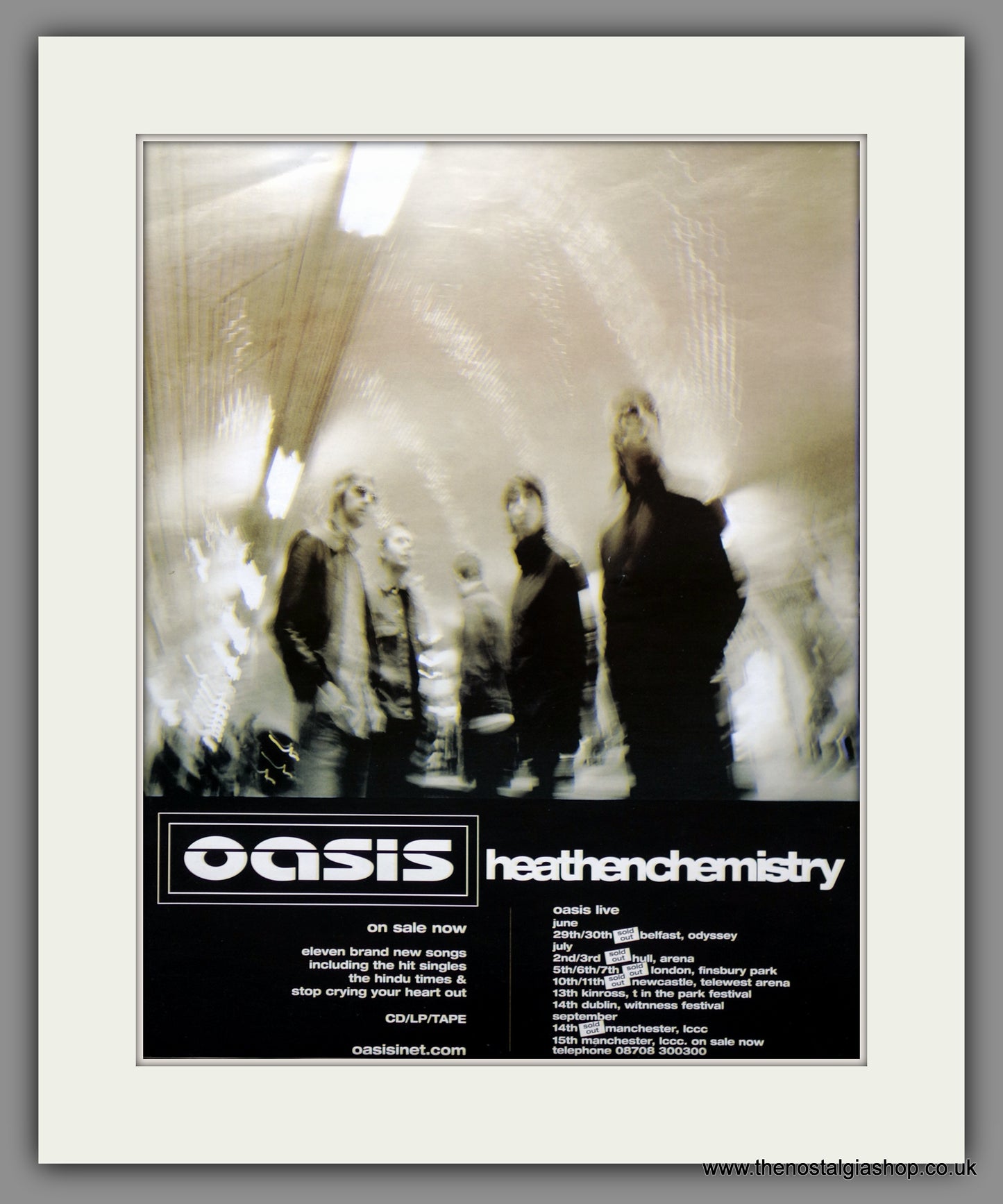 Oasis Heathen Chemistry Large Original Advert 2002 Ref Ad15412 The Nostalgia Shop