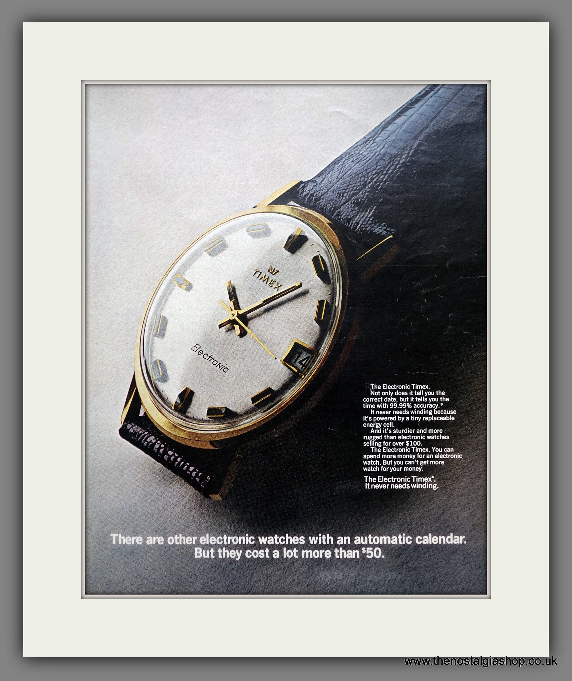 Timex Electronic Watch. Original Advert 1969 (ref AD301150) – The Nostalgia  Shop