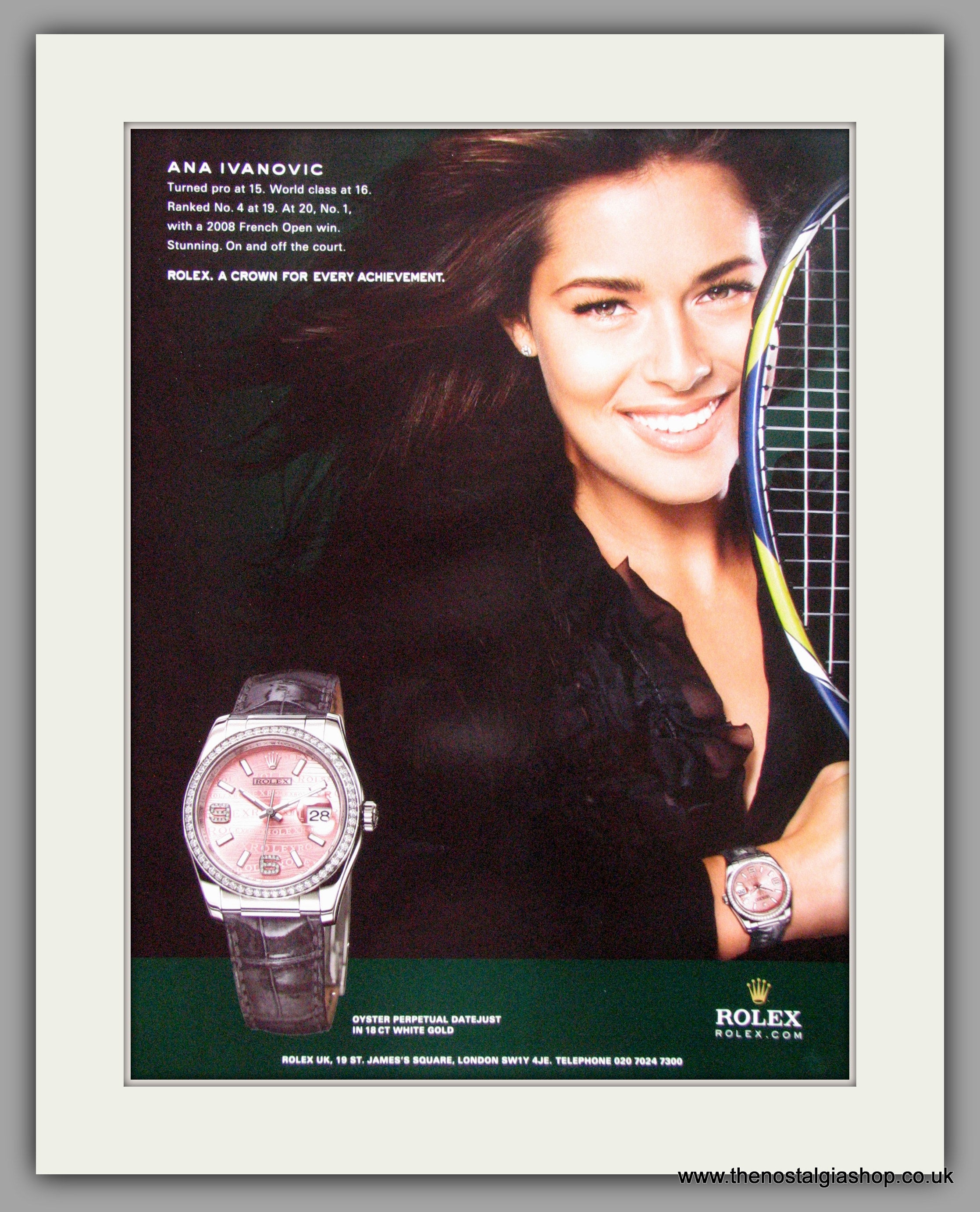 ana ivanovic rolex watch