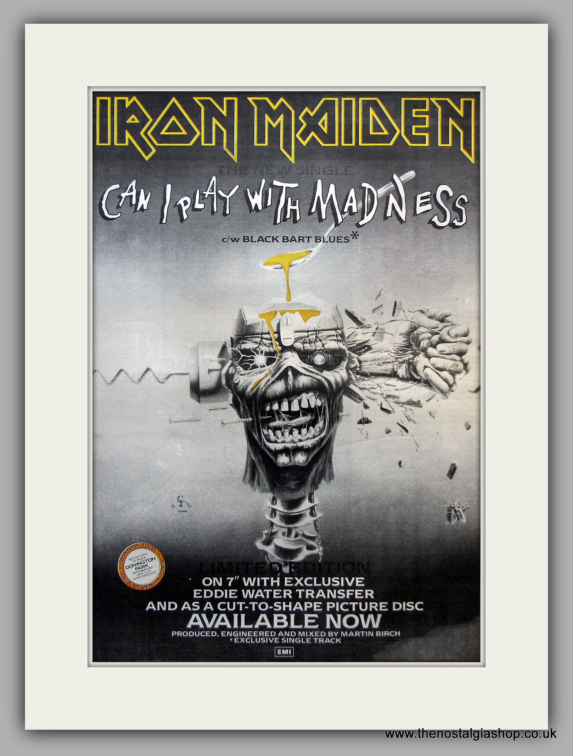 Iron Maiden Can I Play With Madness Original Vintage Advert 19 Re The Nostalgia Shop