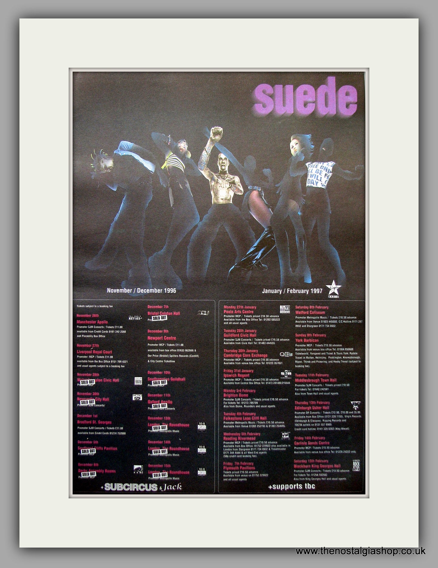 suede tour 1996