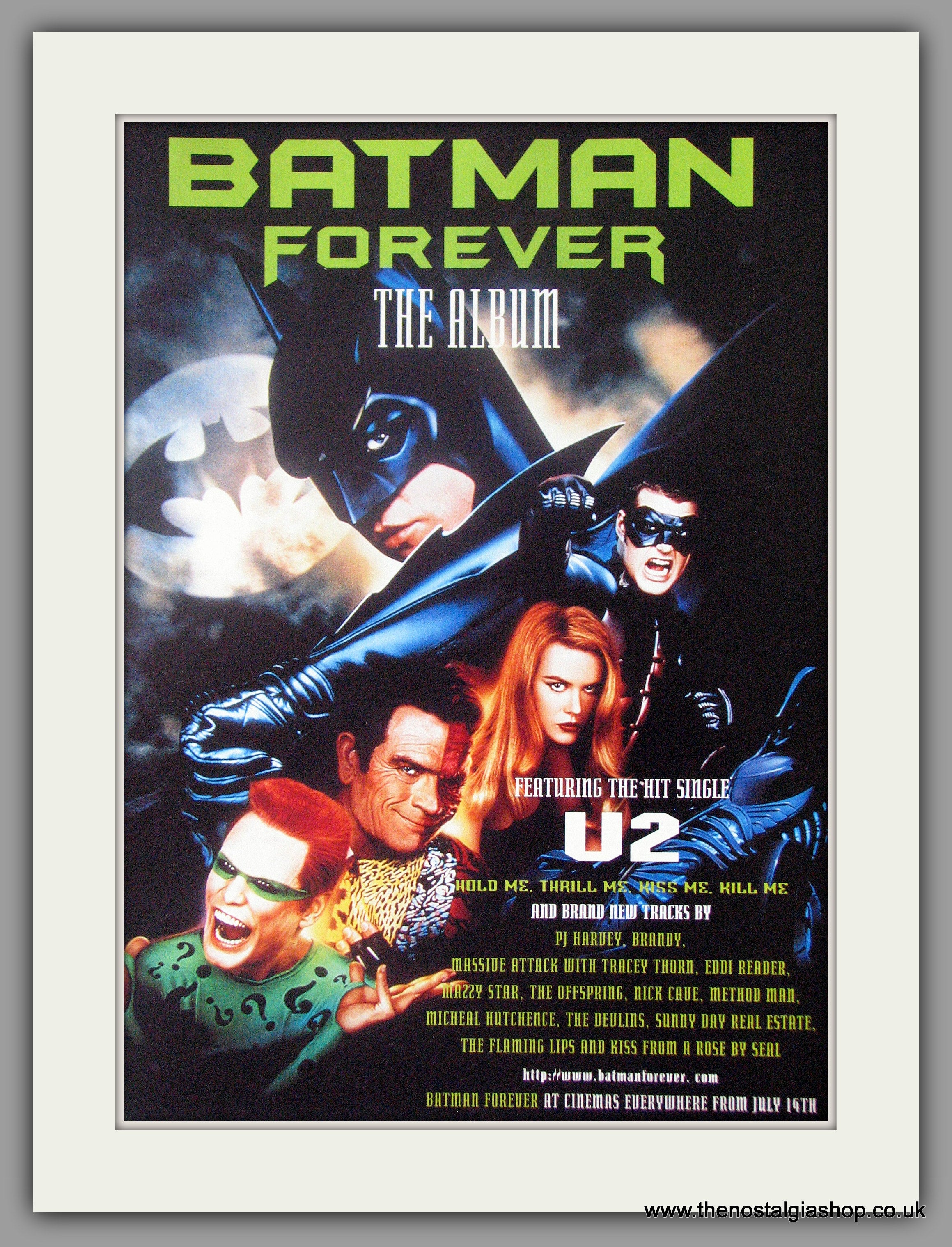 Batman Forever The Album. Original Advert 1995 (ref AD50566) – The  Nostalgia Shop