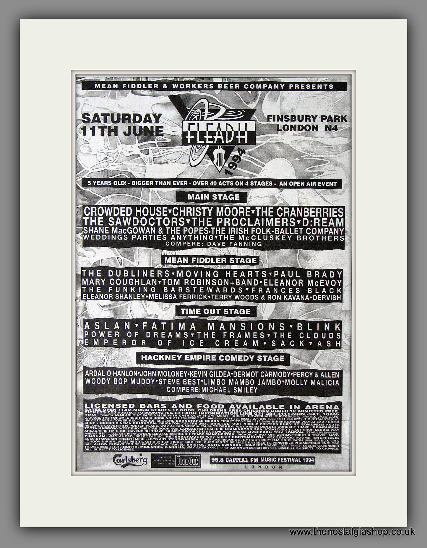 Fleadh Festival '94. Original Advert June 1994 (ref AD55926) – The  Nostalgia Shop