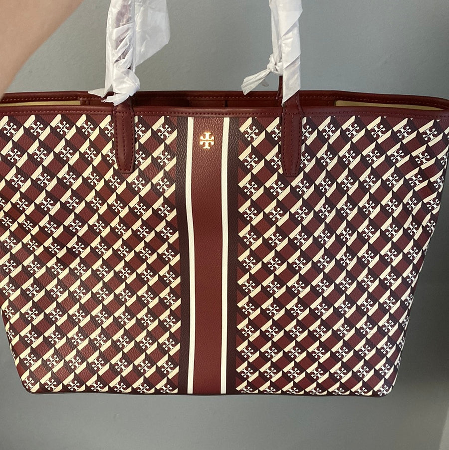 Tory Burch geo logo tote – USASHOPDIRECT LLC