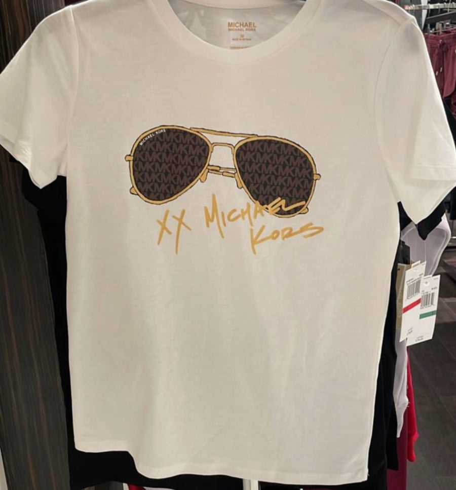 Michael Kors gold logo t-shirt – USASHOPDIRECT LLC