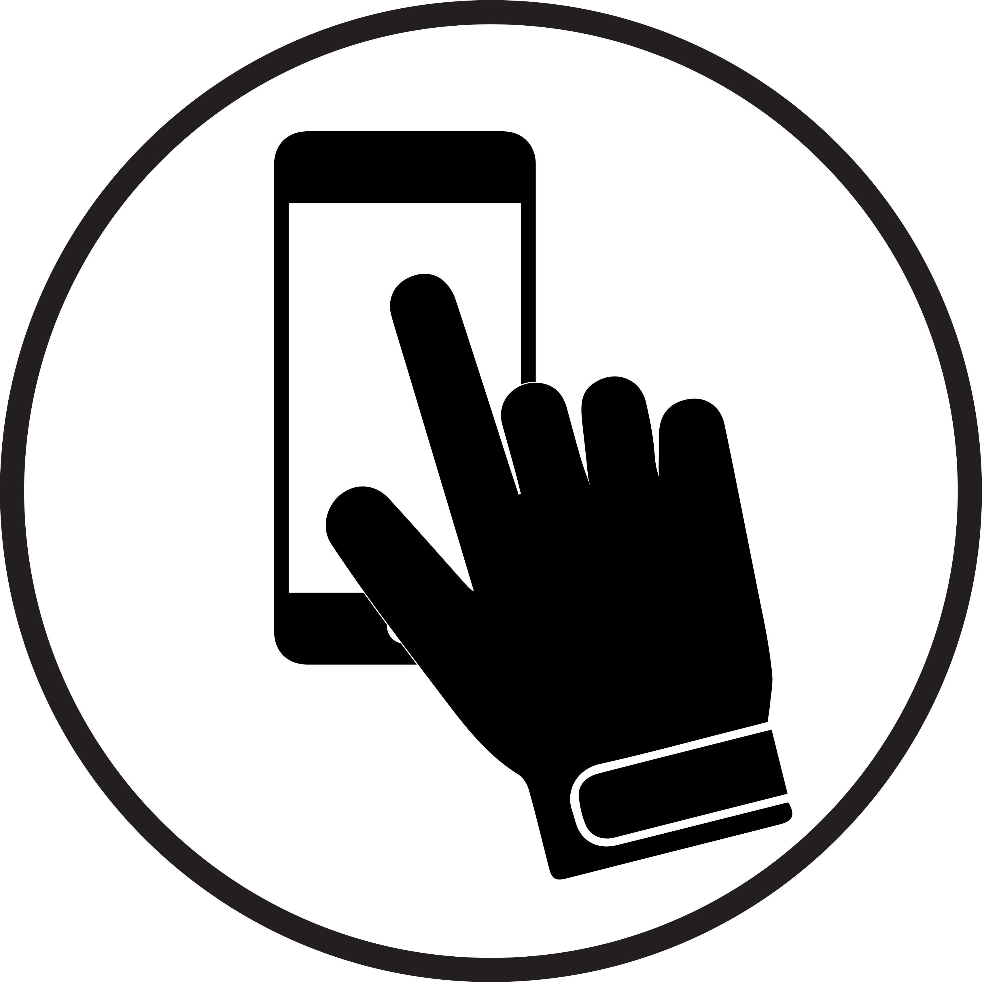 Mobile Touch Technology Icon