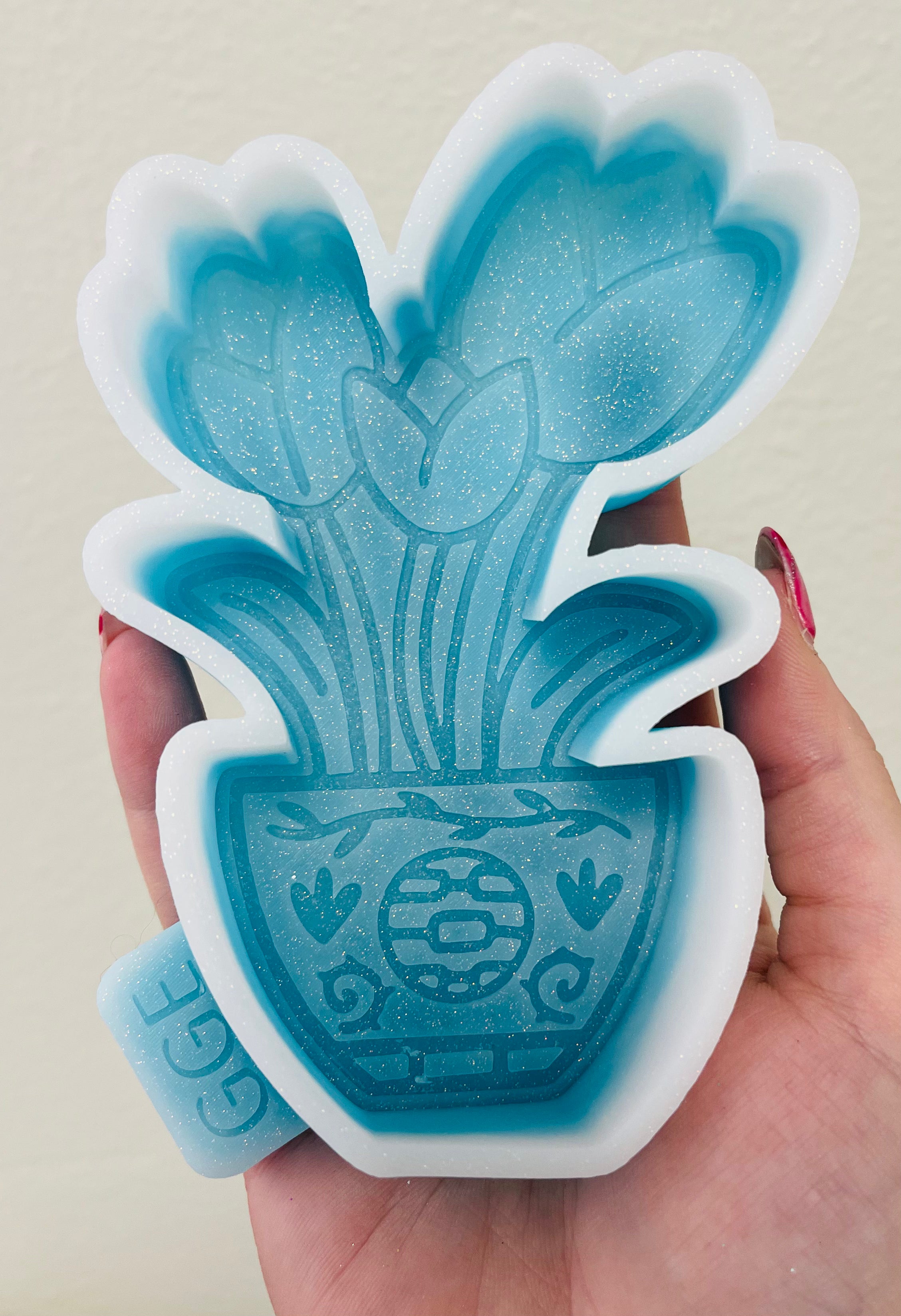 Silicone Mold: Tulip Pot