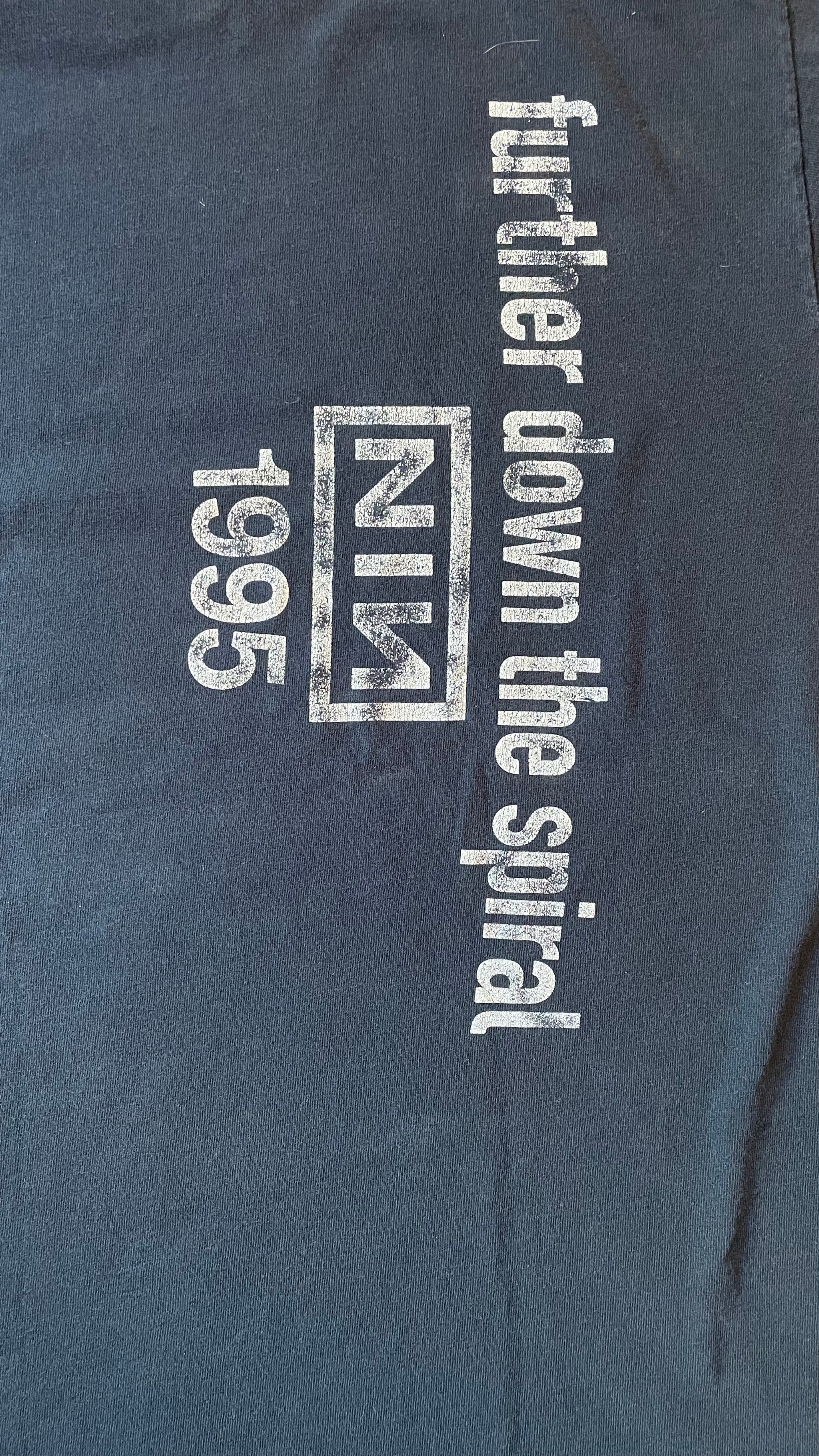 Vintage 1994 Nine Inch Nails Further Down the Spiral T-Shirt – Shop ...
