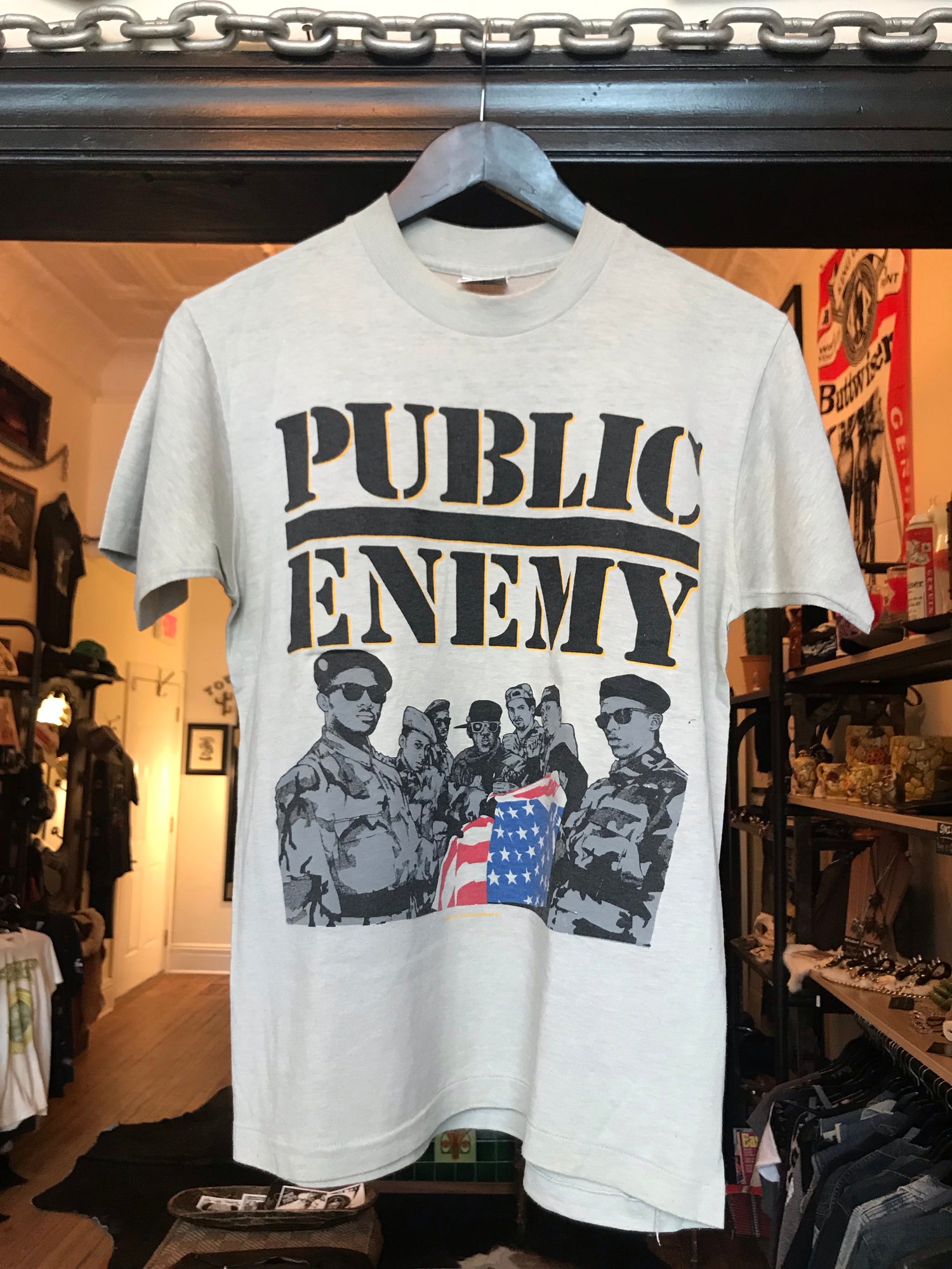 80s ビンテージ Public Enemy パブリックエネミー Tシャツ-
