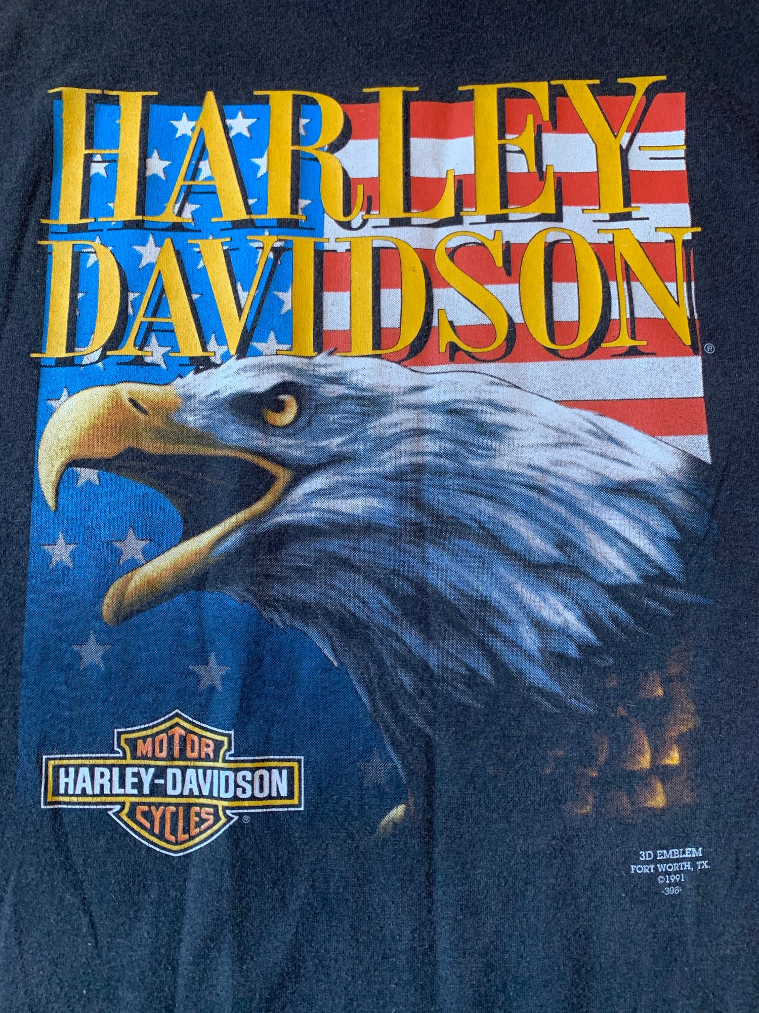 harley davidson eagle logo american flag