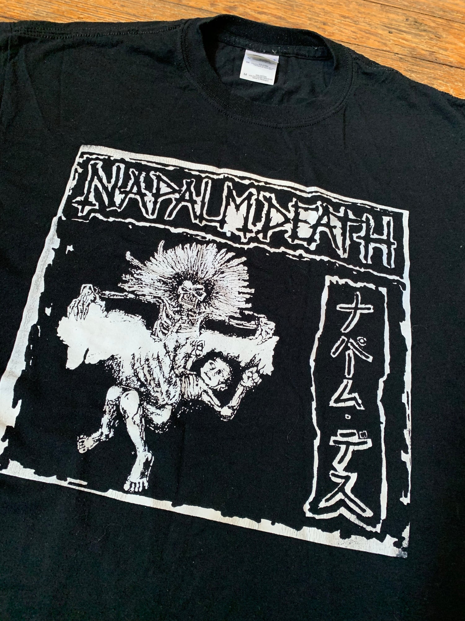 激レア 80s 89年 NAPALM DEATH & SOB ツアー Tシャツ-