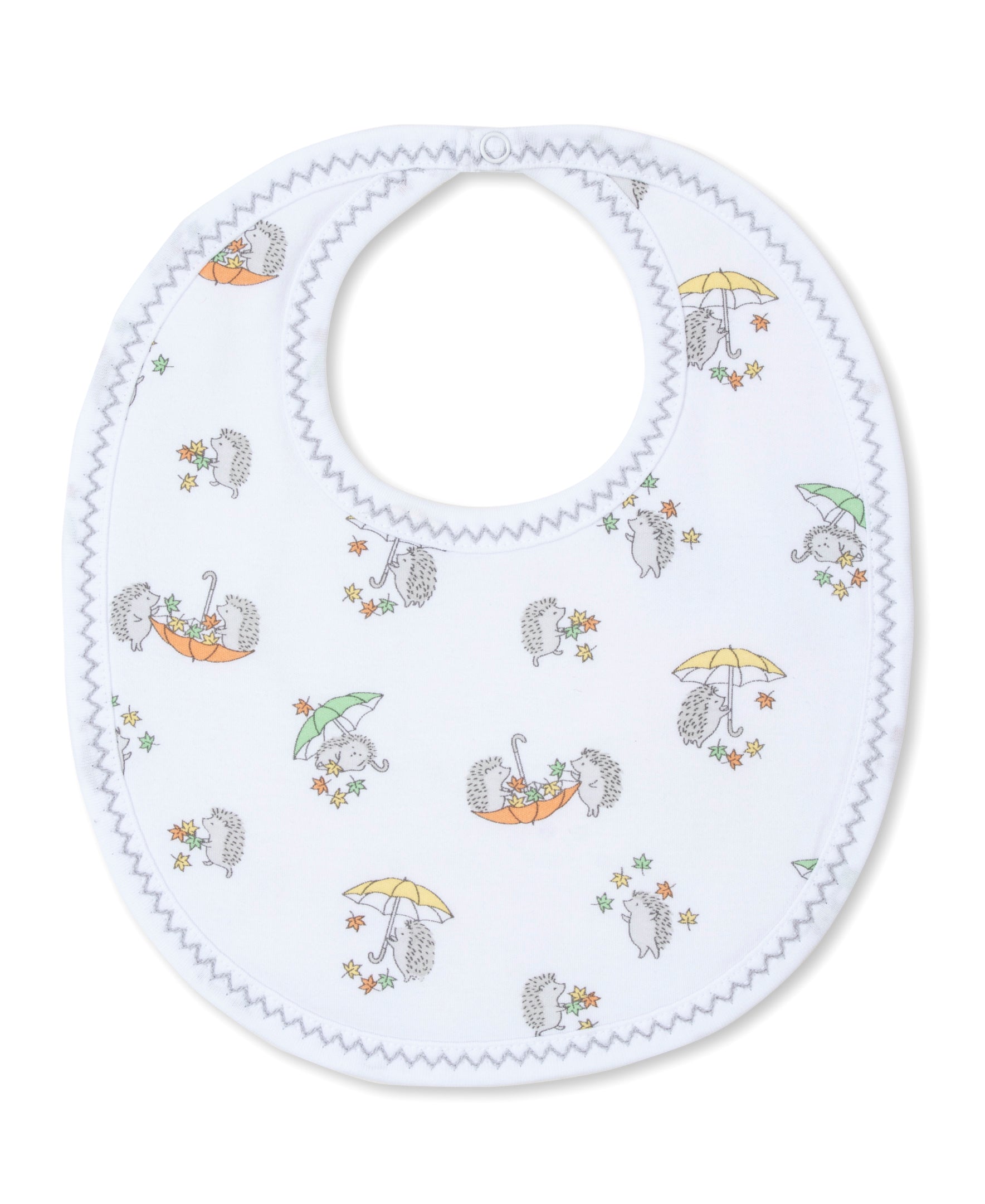 Hedgehogs Fall Showers Bib PRT - Multi