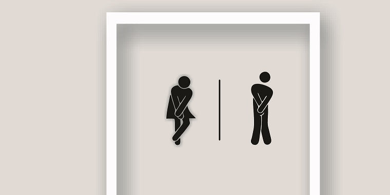 bisacodyl tablets for digestive health relieve constipation image of bathroom sign figures appearing in pain