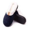 Remedy Health Plush Fleece Unisex Gel Slippers Blue