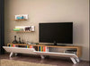 Armoire Amerika TV Unit White & Walnut