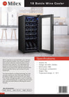 Milex 18 Bottle Wine Cooler