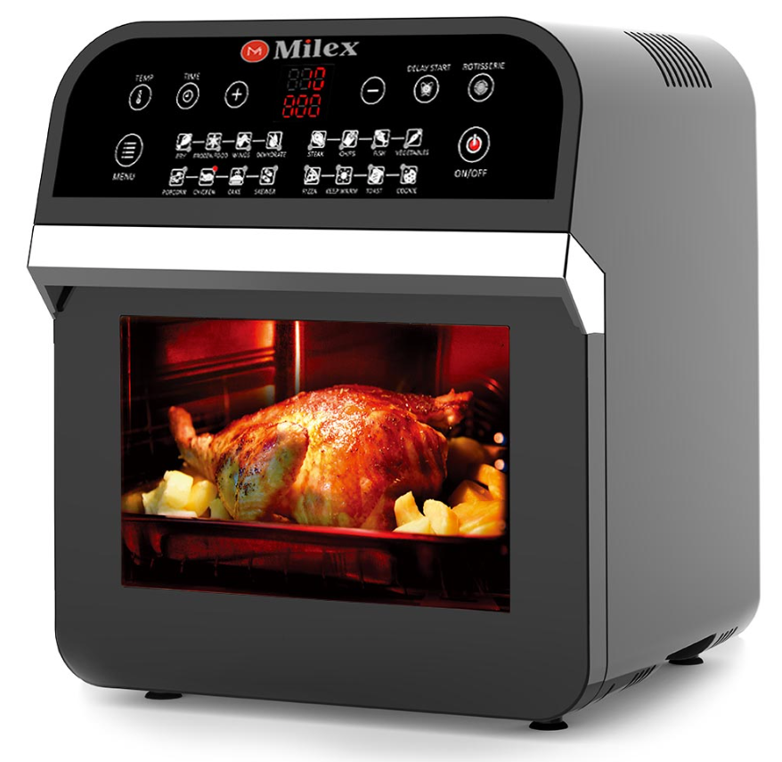 Milex - Digital Power Air Fryer Oven with Rotisserie 12L – Homemark