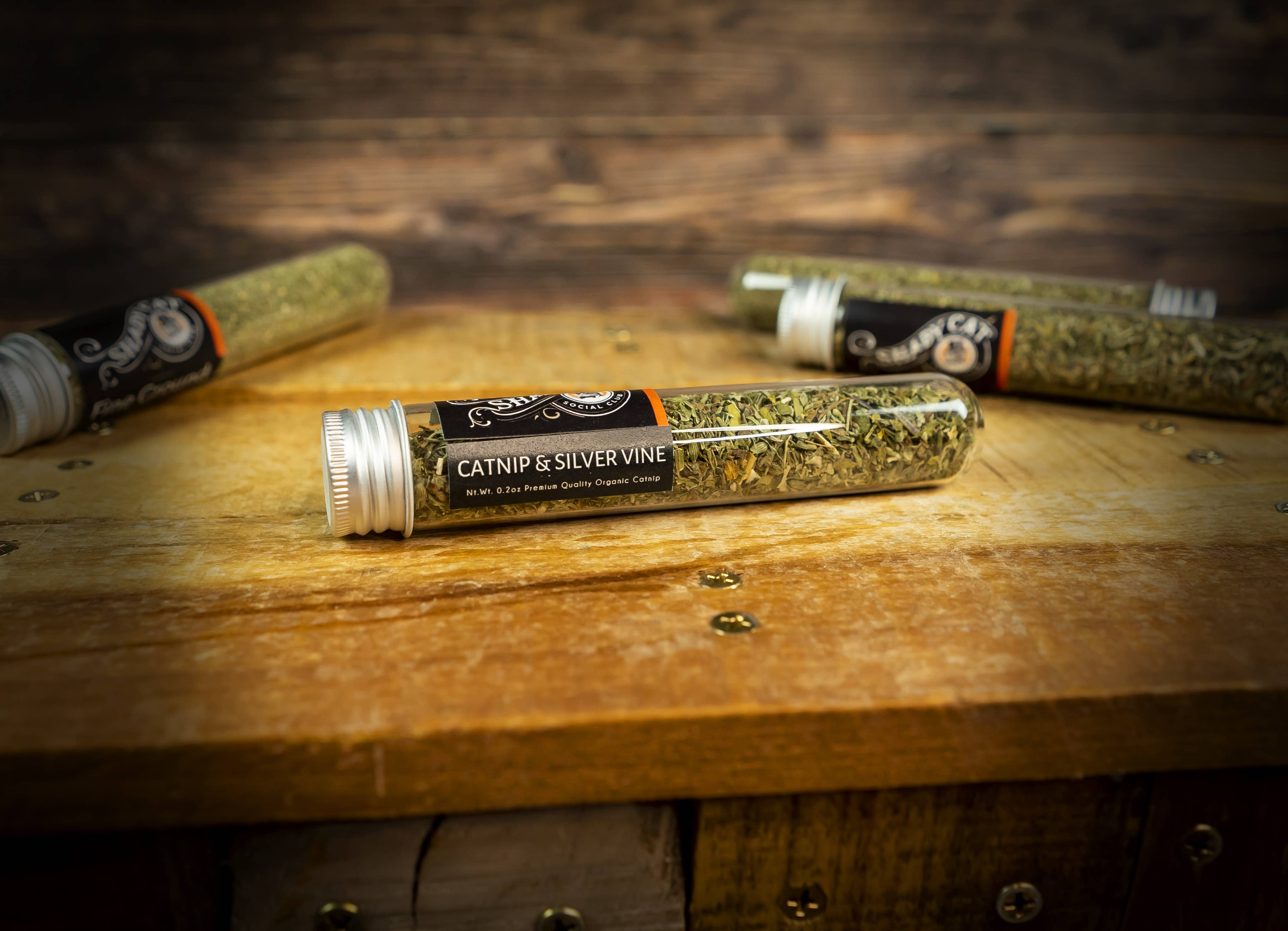 Organic Catnip & Silver Vine Blend Tube Cat Toy