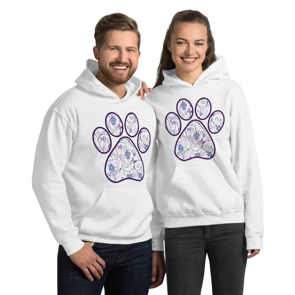 Geometric Sunflower Paw Print Graphic Pullover Hoodie Sweatshirt -  PetDesignz – PetDesignZ