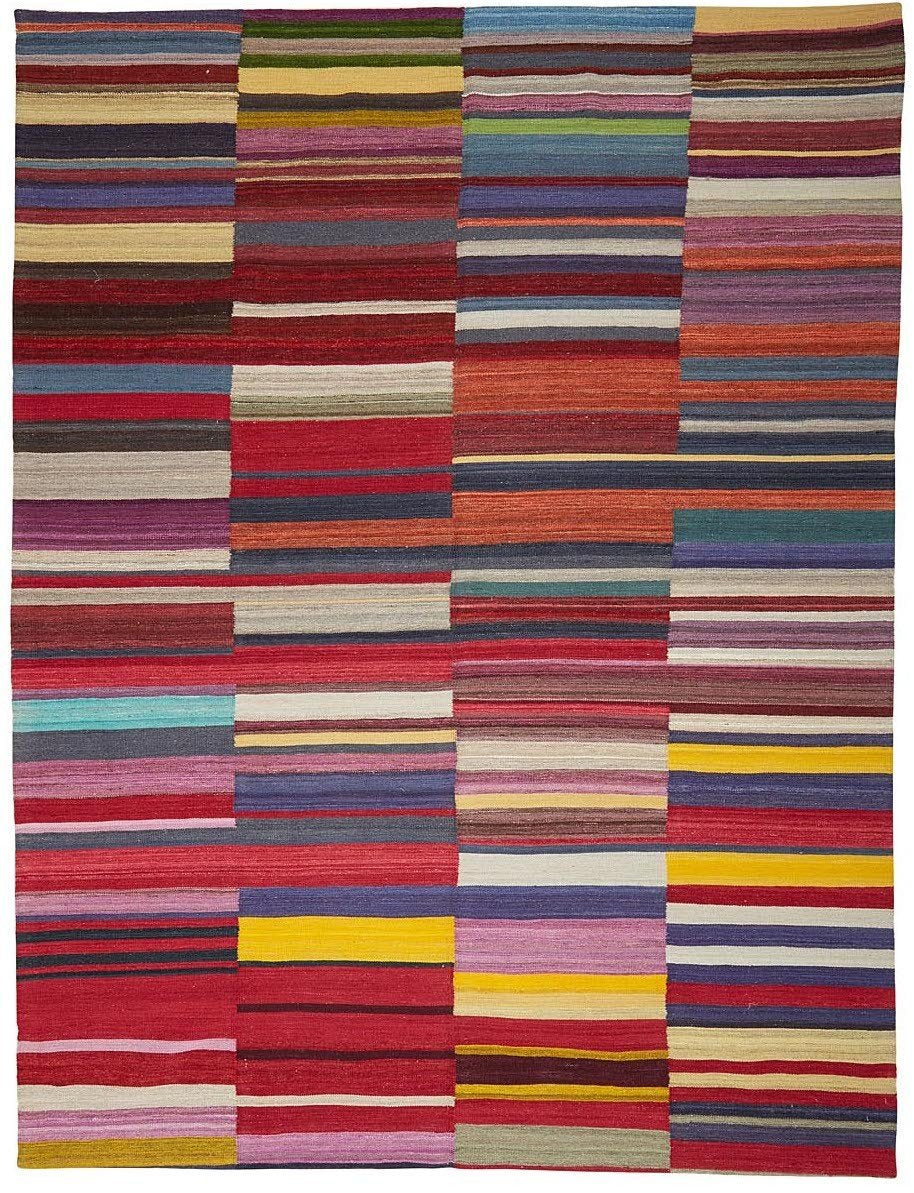 Handmade Modern Afghan Chobi Kilim | 287 x 221 cm | 9'4" x 7'2"