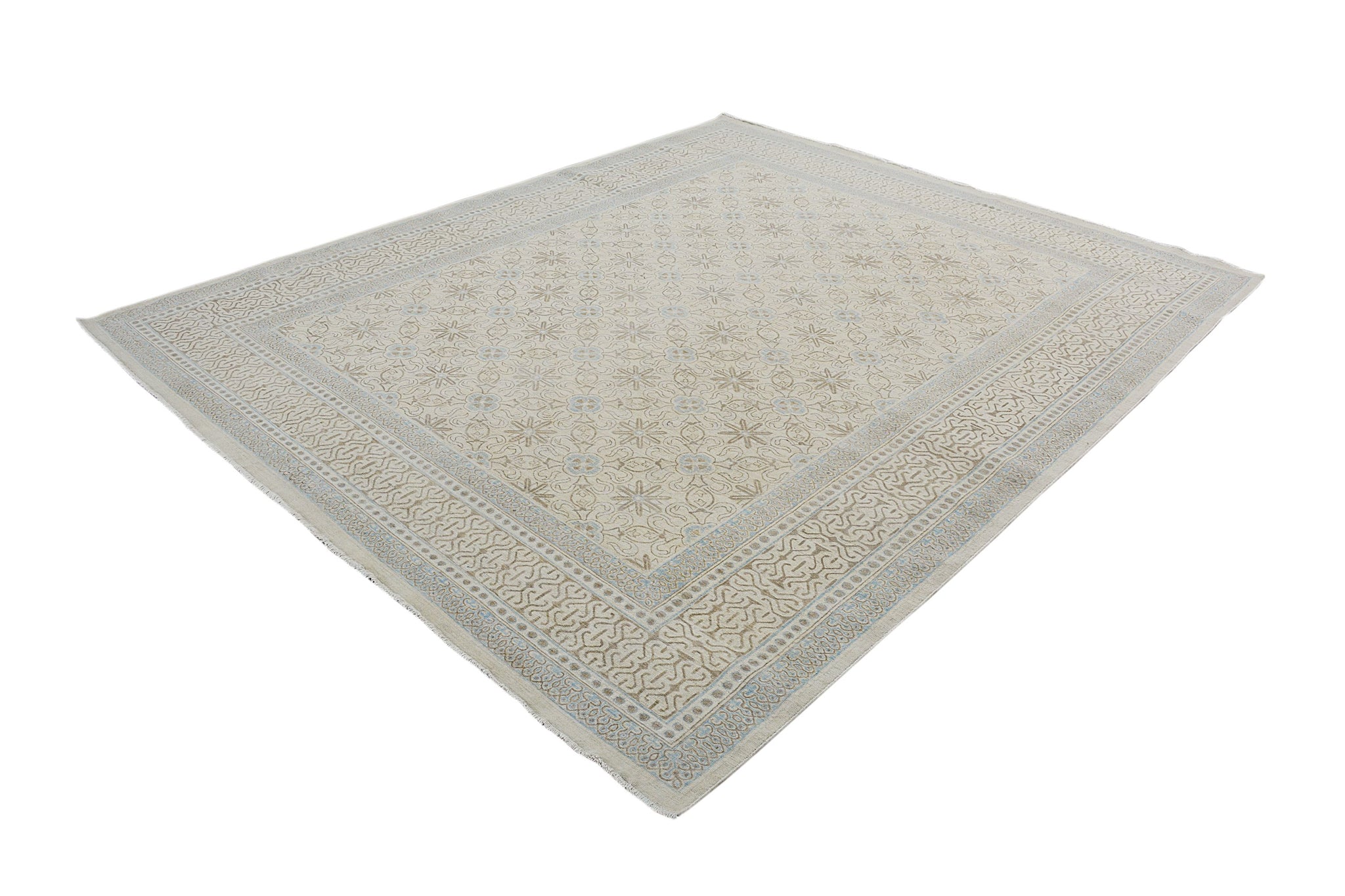 Handmade Afghan Chobi Rug | Bamyan Collection | 291 x 242 cm | 9'7" x 7'10"