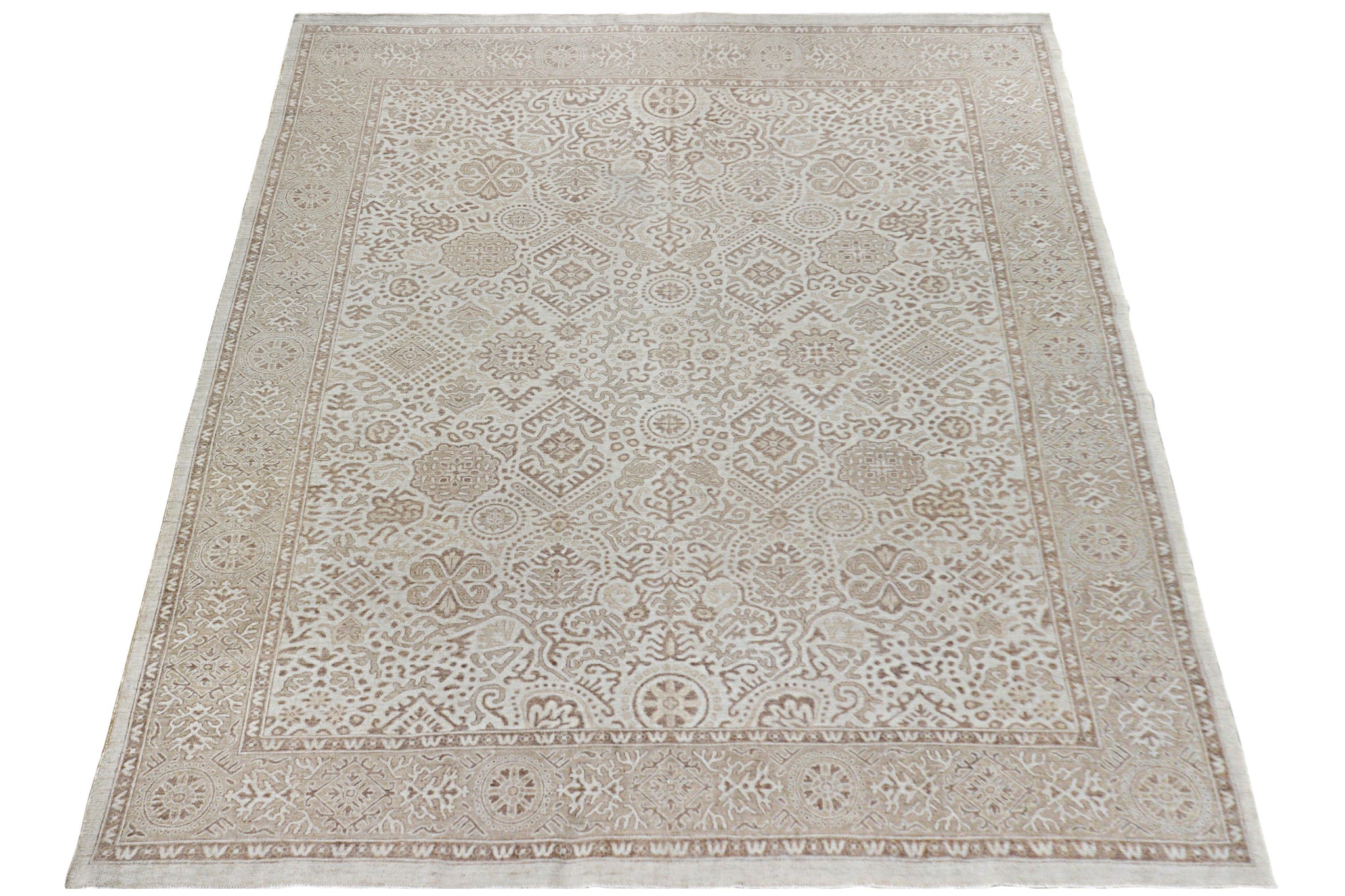 Handmade Afghan Chobi Rug | Bamyan Collection | 293 x 249 cm | 9'8" x 8'2"