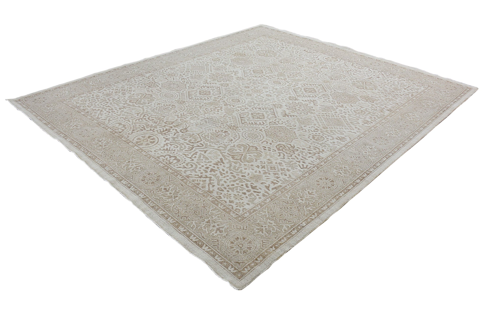 Handmade Afghan Chobi Rug | Bamyan Collection | 293 x 249 cm | 9'8" x 8'2"