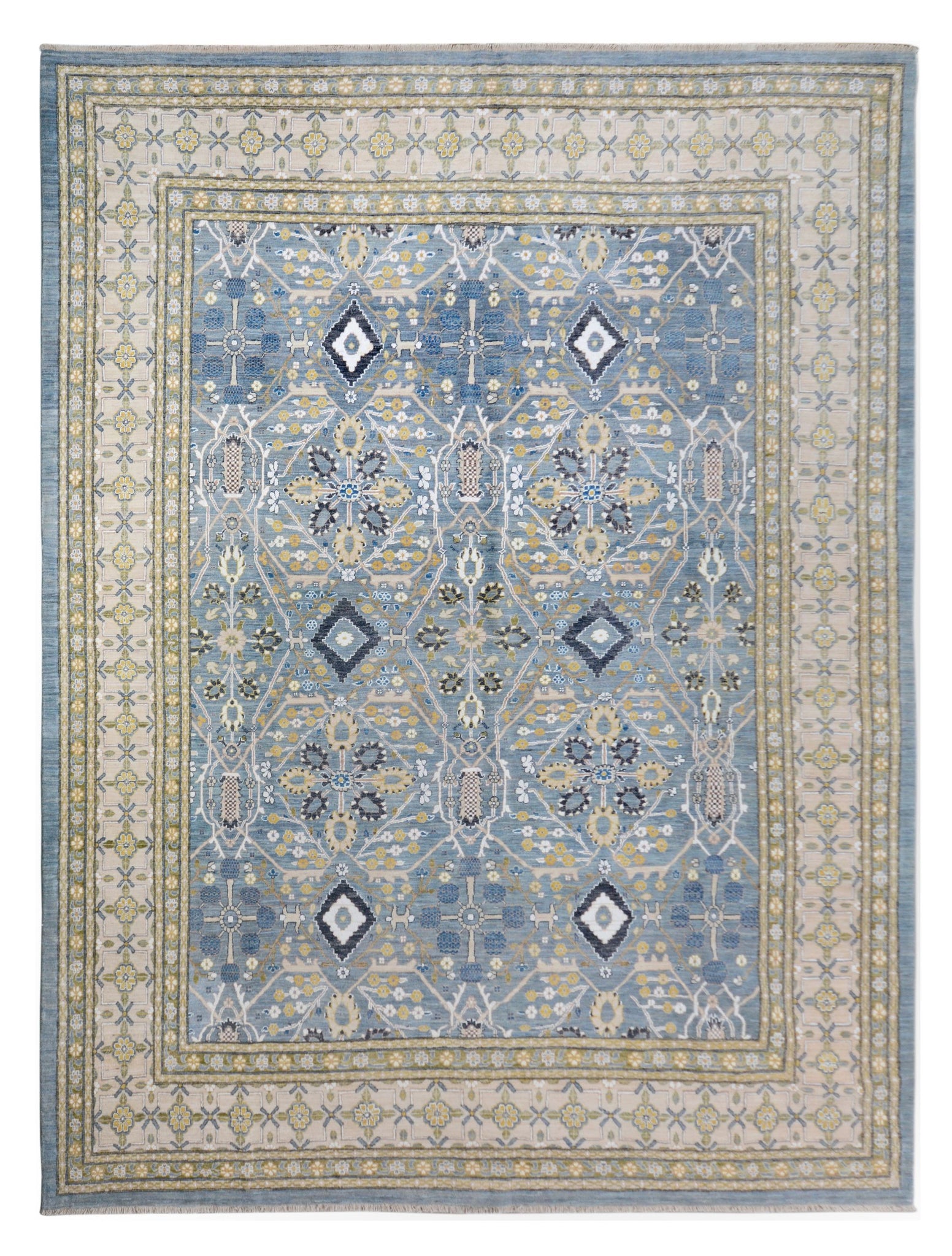 High Quality Handmade Afghan Chobi Rug | 299 x 248 cm | 9'8" x 8'13"