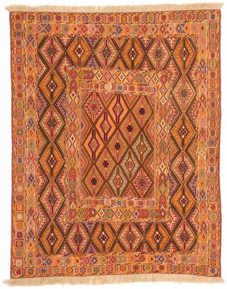 Handmade Tribal Afghan Daizangi Rug | 178 x 127 cm | 5'8" x 4'16"
