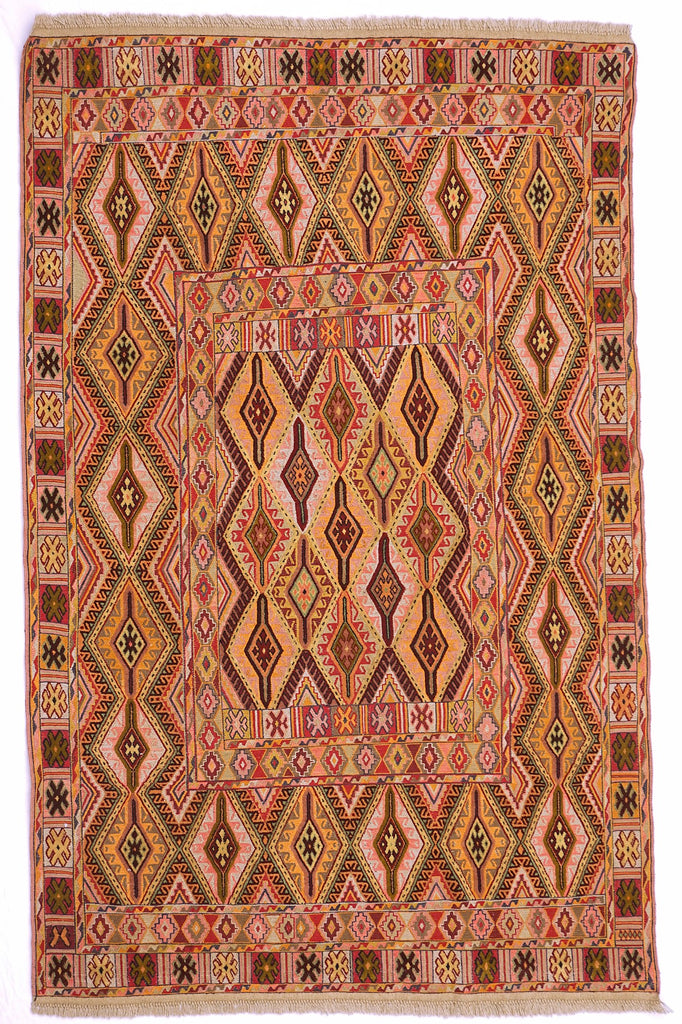 Handmade Tribal Afghan Daizangi Rug | 170 x 132 cm | 5'5" x 4'3"