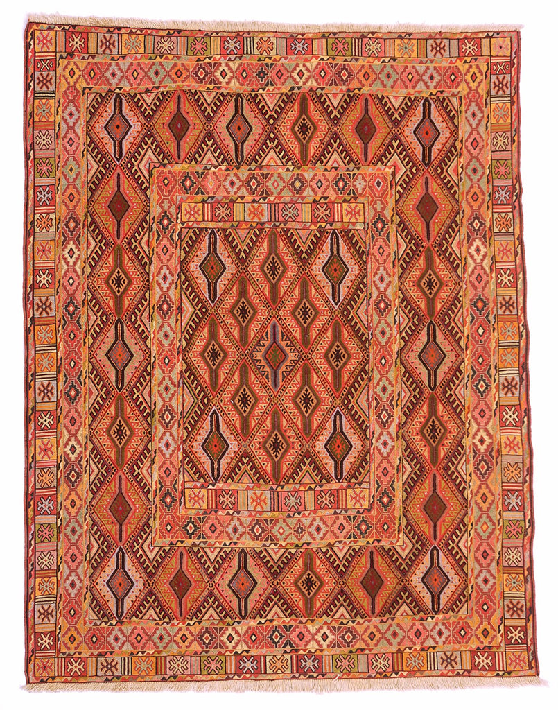 Handmade Tribal Afghan Daizangi Rug | 168 x 127 cm | 5'5" x 4'16"