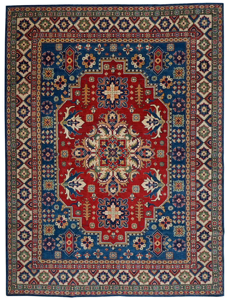 Handmade Afghan Kazakh Rug | 305 x 240 cm | 10' x 7'8"