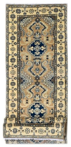 Handmade Afghan Kazakh Hallway Runner | 282 x 81 cm