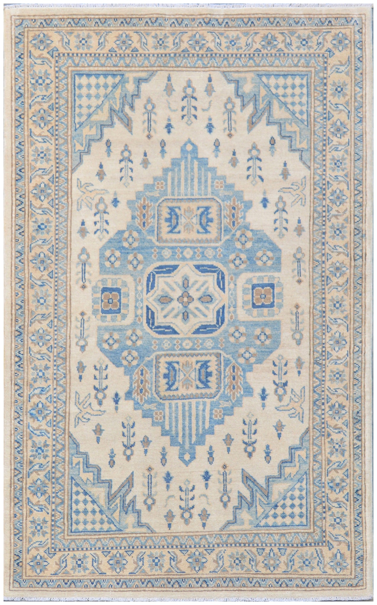 Handmade Afghan Kazakh Rug | 174 x 116 cm | 5'7" x 3'8"