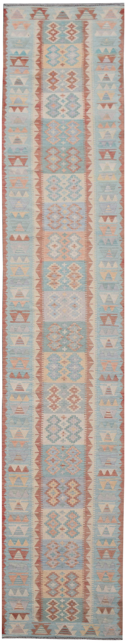 Handmade Maimana Kilim Hallway Runner | 478 x 76 cm