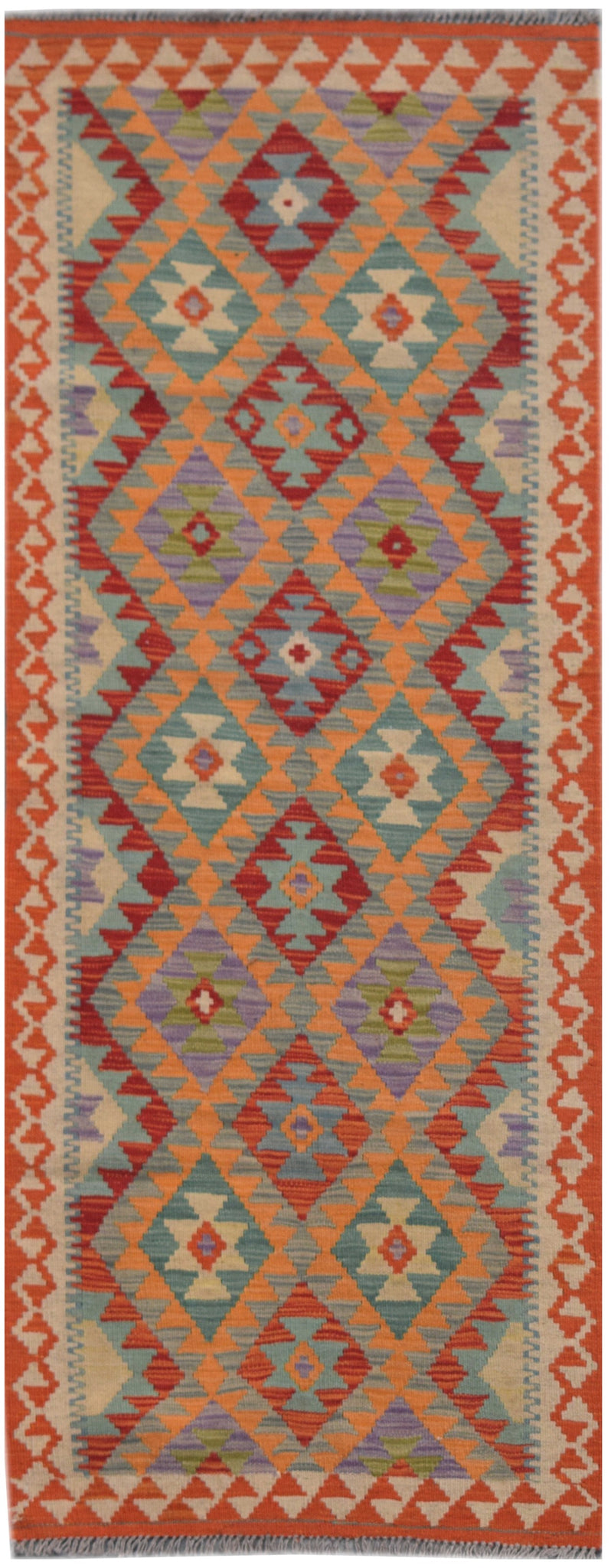 Handmade Maimana Kilim Hallway Runner | 202 x 75 cm