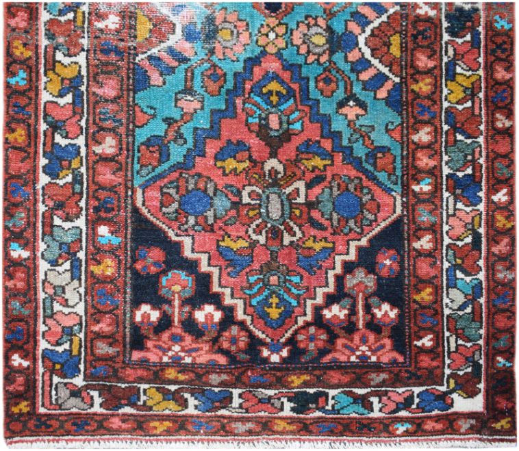 Handmade Tribal Abrash Collection Hallway Runner | 414 x 103 cm