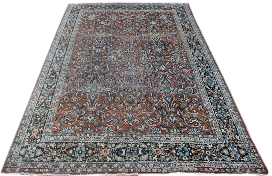 Handmade Vintage Tribal Persian Rug | 402 x 307 cm | 13'2 x 10'