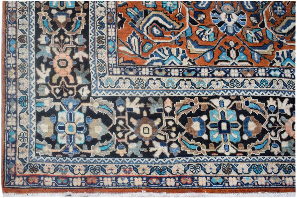 Handmade Vintage Tribal Persian Rug | 402 x 307 cm | 13'2 x 10'
