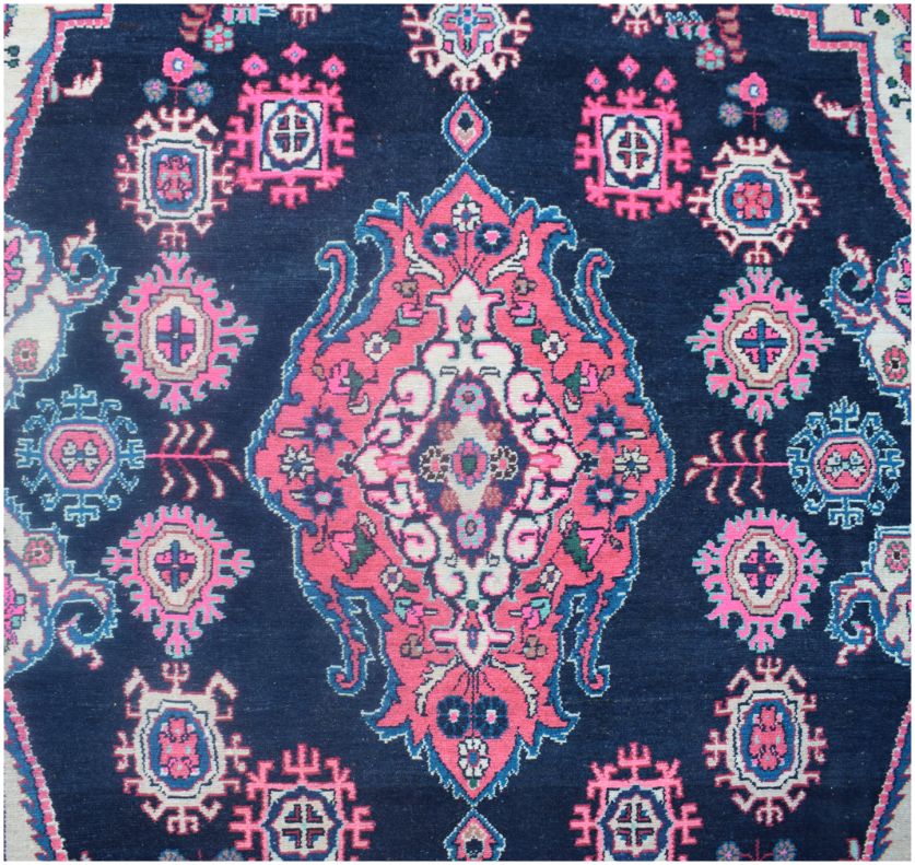 Handmade Vintage Tribal Persian Rug | 318 x 209 cm | 10'5" x 6'10"