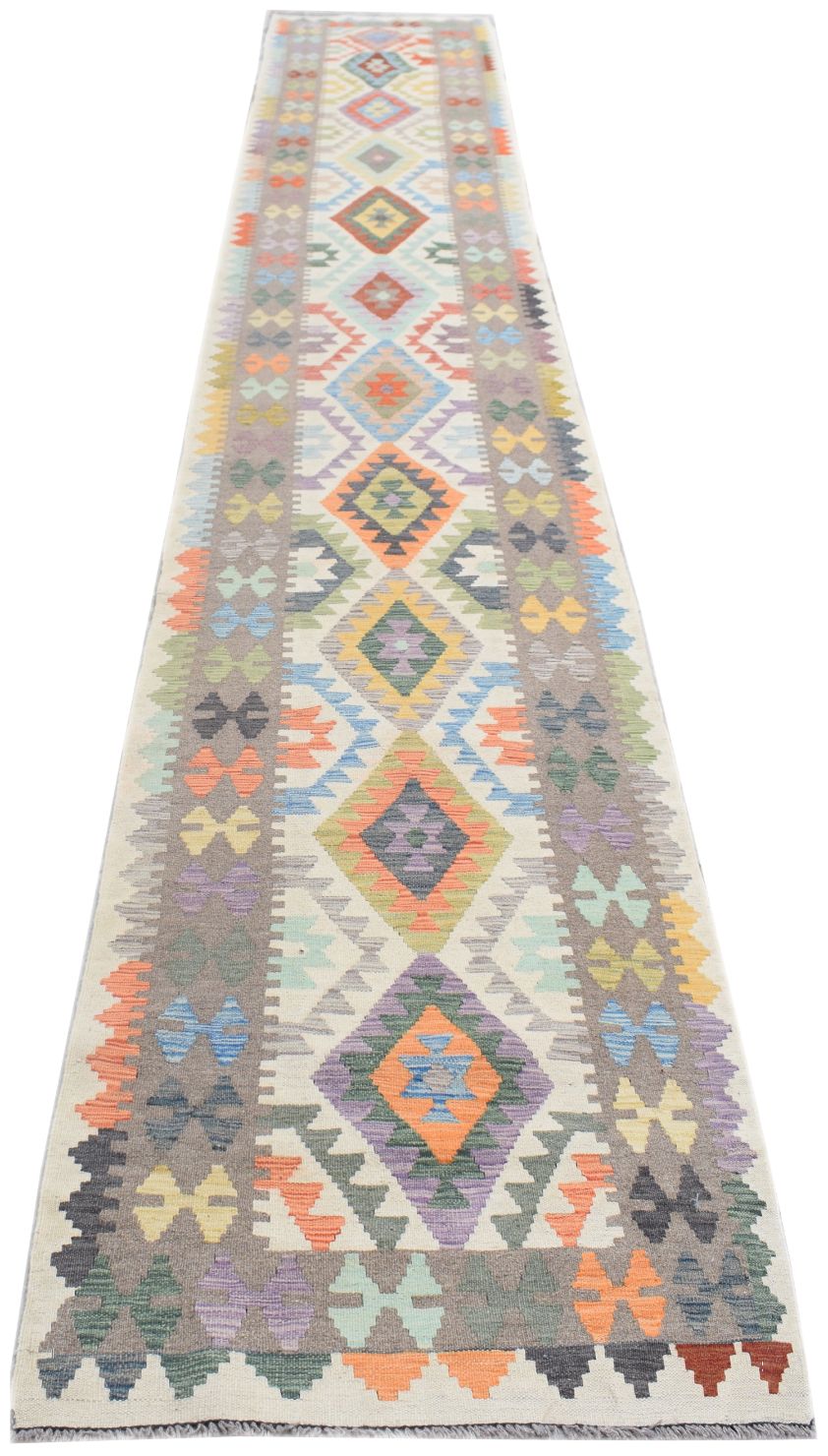 Handmade Maimana Kilim Hallway Runner | 602 x 82 cm