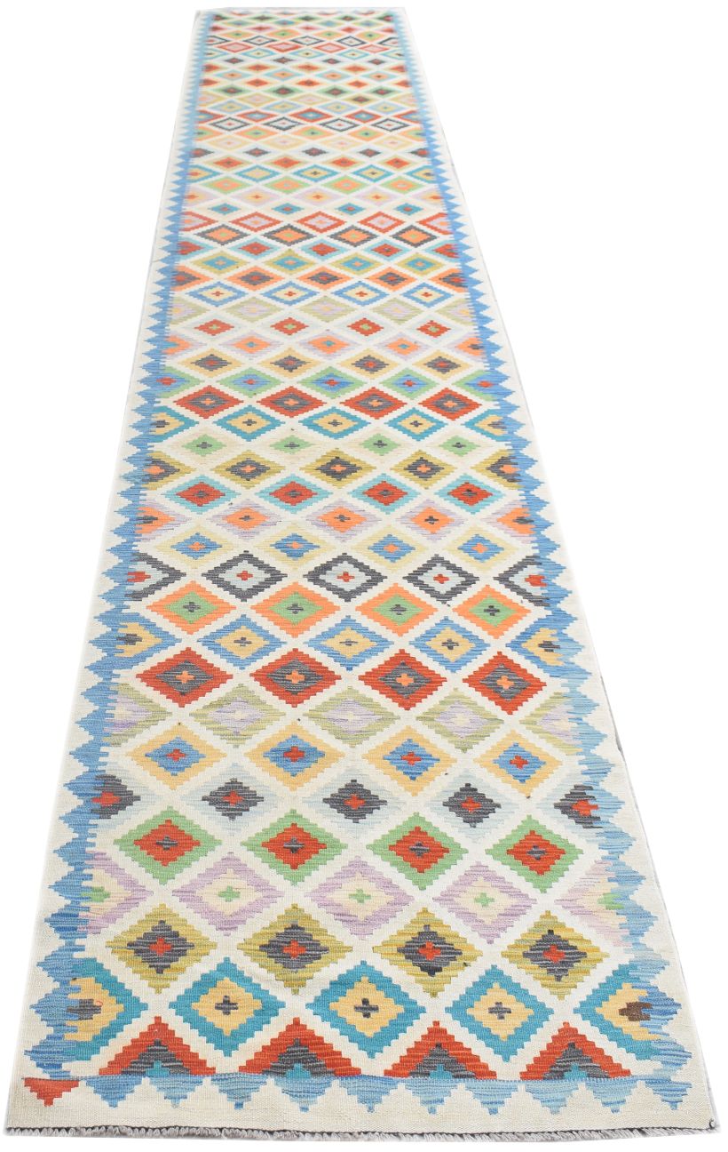 Handmade Maimana Kilim Hallway Runner | 597 x 94 cm | 19'7" x 3'1"