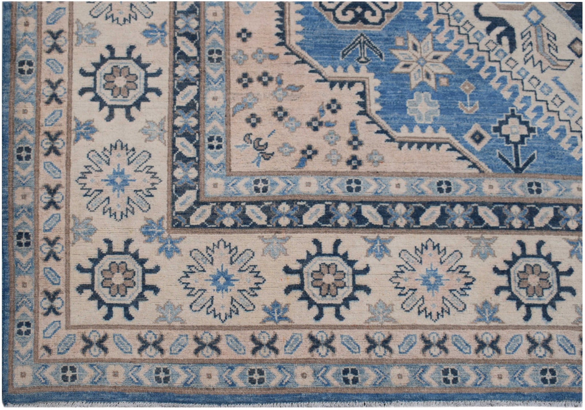 Handmade Afghan Kazakh Rug | 359 x 272 cm | 10'10 x 8'11"