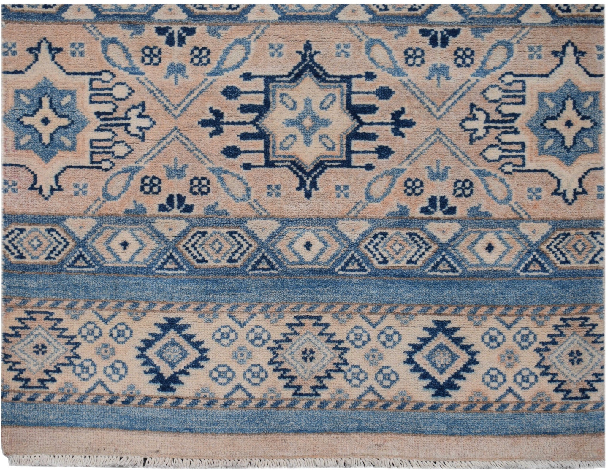 Handmade Afghan Kazakh Hallway Runner | 296 x 79 cm | 9'9" x 2'7"