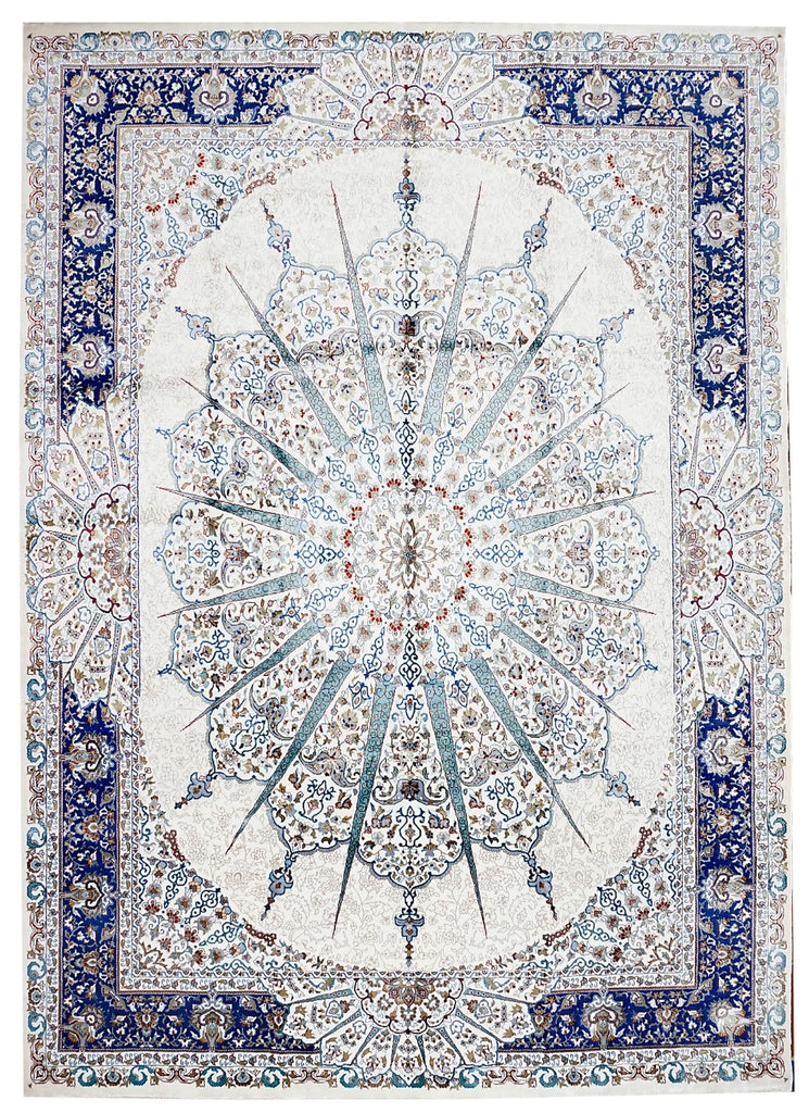 Handmade Kashmiri Viscose Silk Rug | 310 x 241 cm