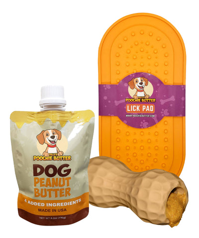 DILLYS POOCHIE BUTTER Peanut Dog Toy - The Fish & Bone