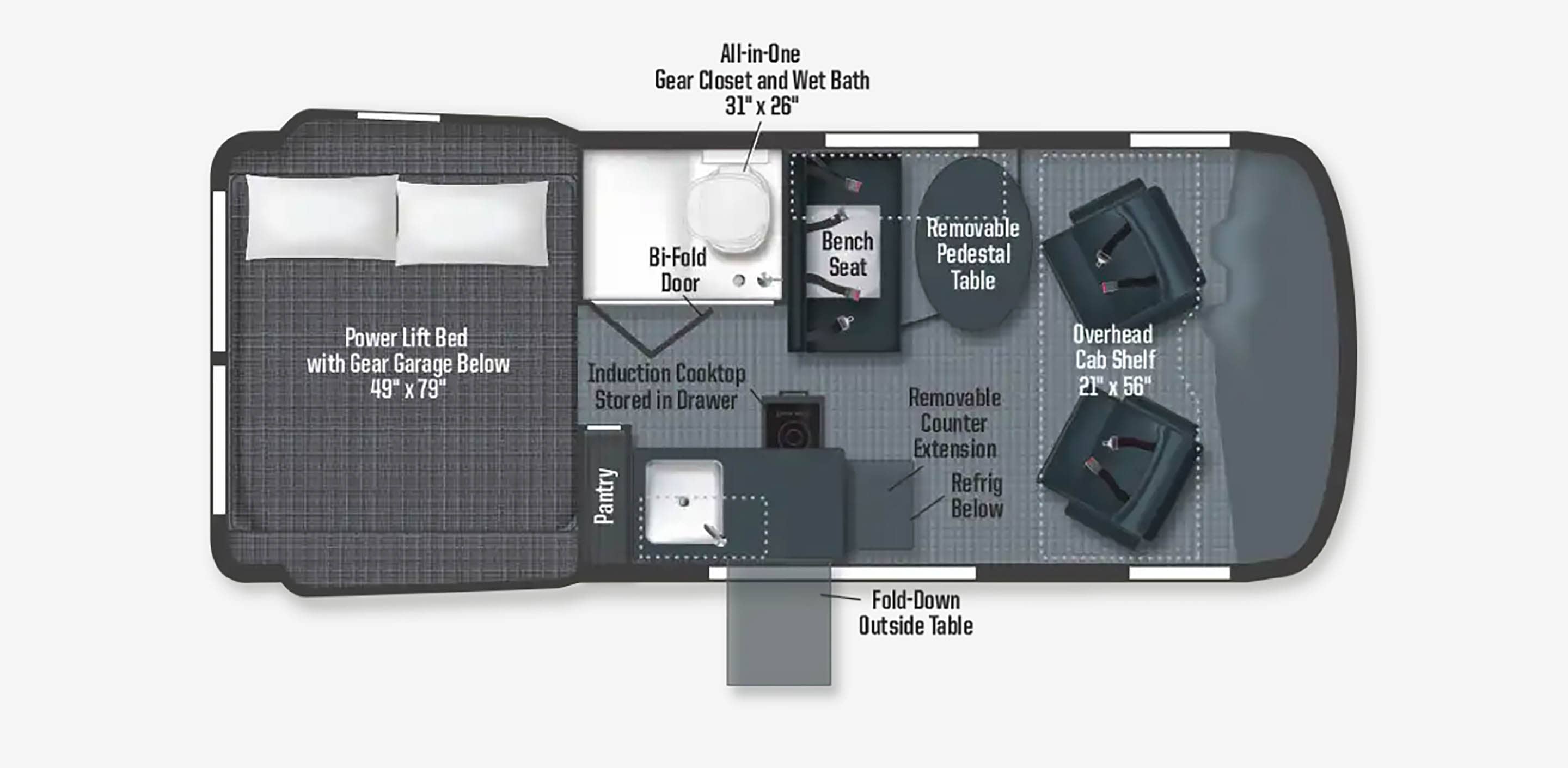 Winnebago Revel Interior Layout