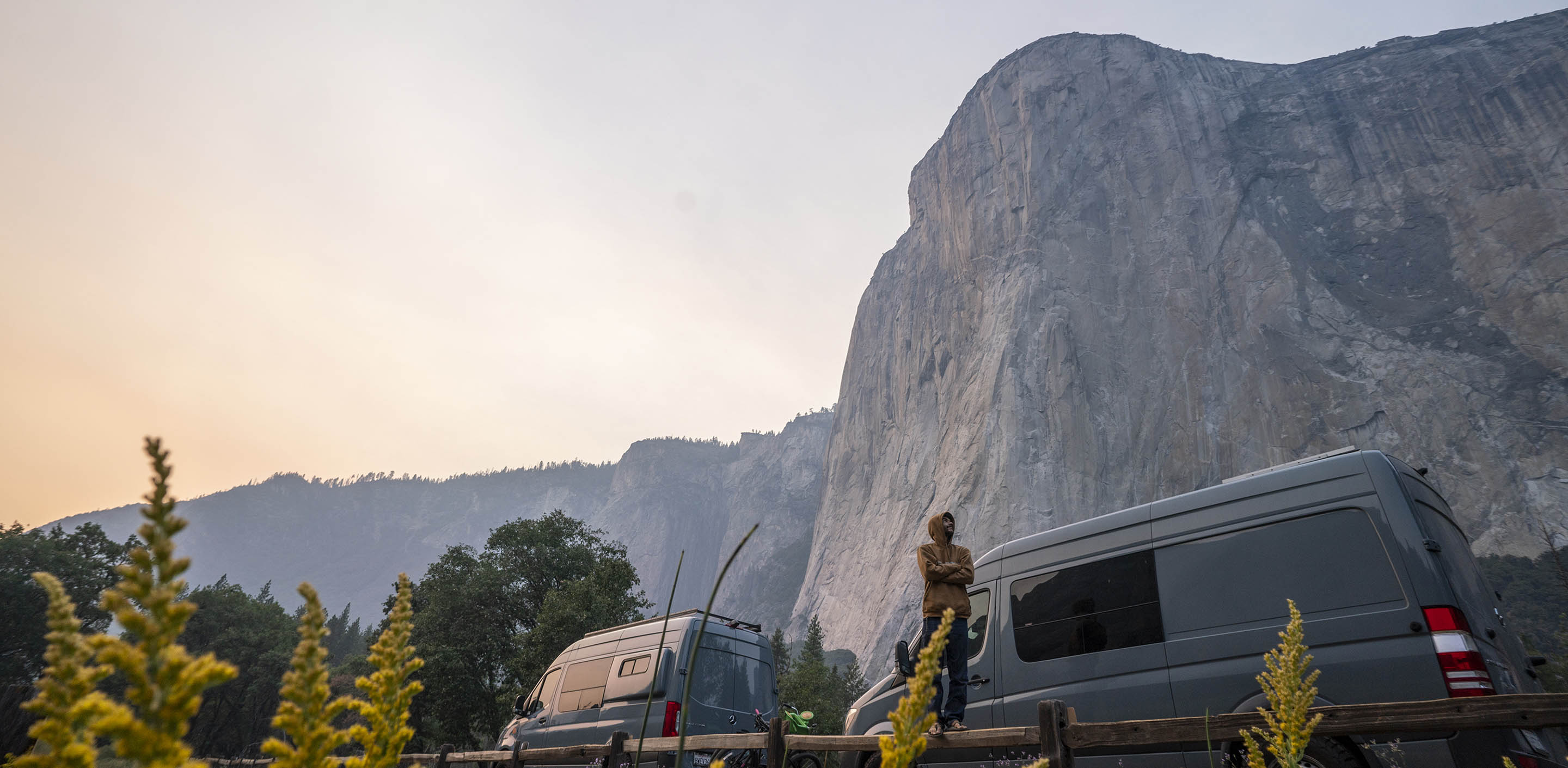 Sprinter vans at Yosemite