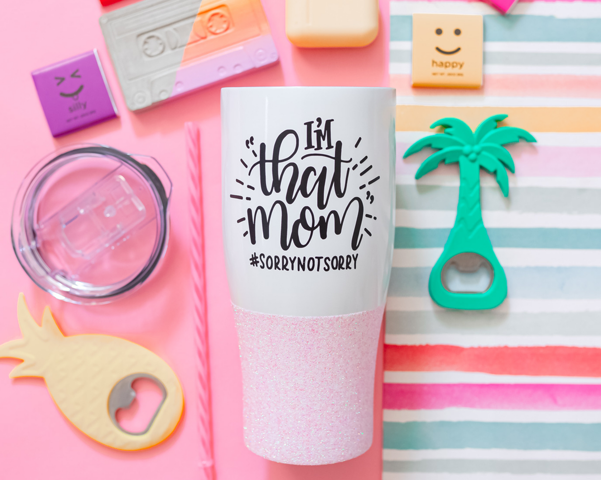 BadAss Mama Glitter Tumbler – Glitter and 'Grams