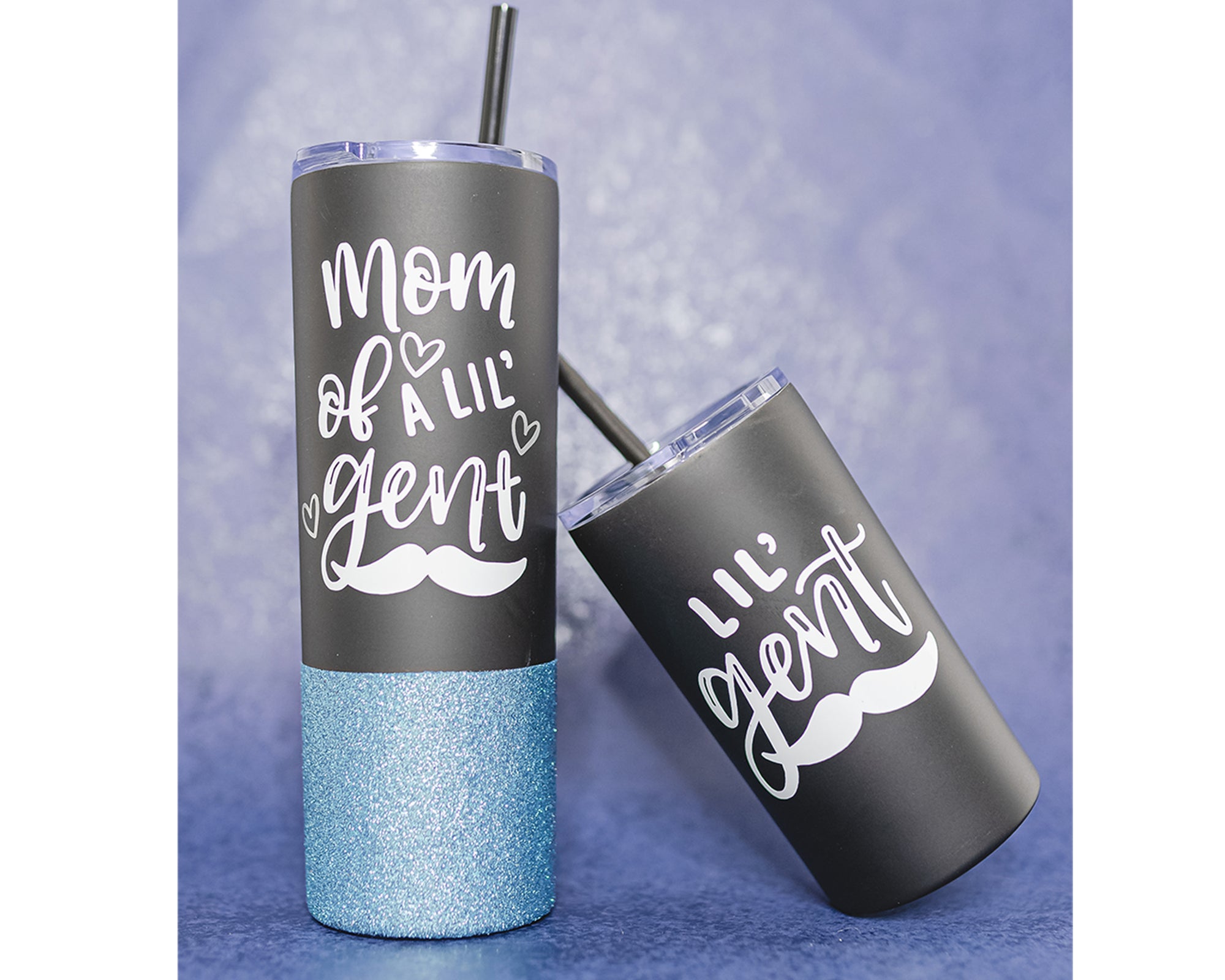 Mama's Boy and Boy Mom Tumbler Set